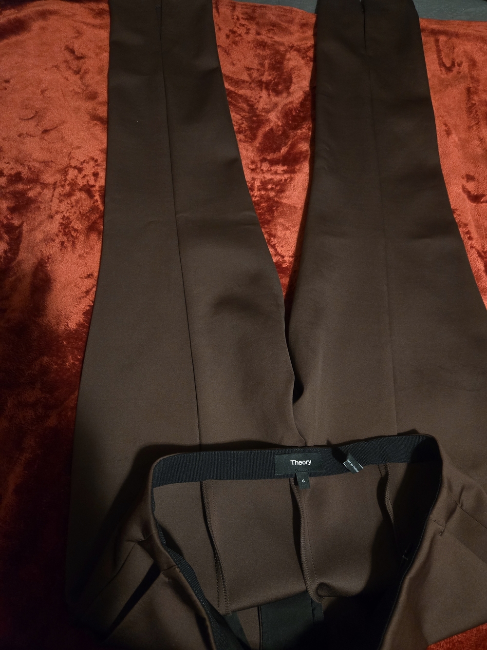 Theory Brown Men's Dress Pants - Deep Chocolate